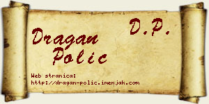 Dragan Polić vizit kartica